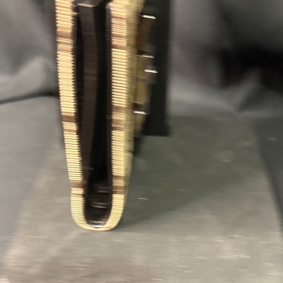 Gucci Dark Brown and Beige Wallet with Signature Stripe - Picture 7 of 8